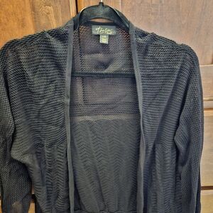 Thalia Sodi Black Open-Front Cardigan
